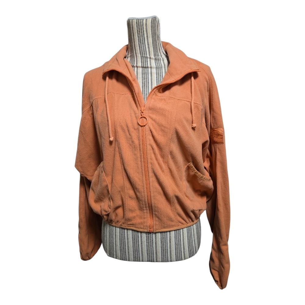 Ivory Ella Orange Crop  Zip-Up Jacket